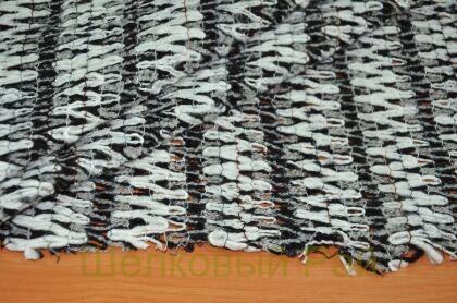 Шерсть вязаная "Missoni" цвет черно-белый (г-493-3)