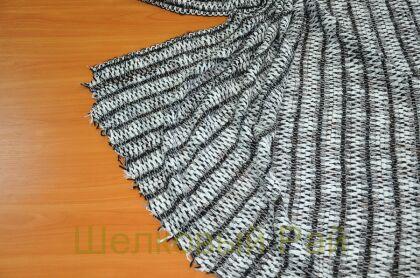 Шерсть вязаная "Missoni" цвет черно-белый (г-493-3)