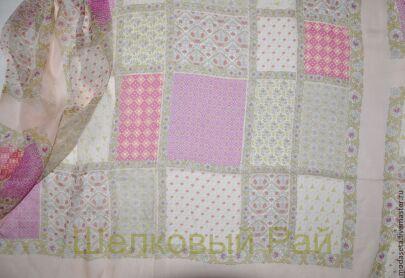 Крэш шифон шелковый "Daniela Gregis" в розовых тонах (м)