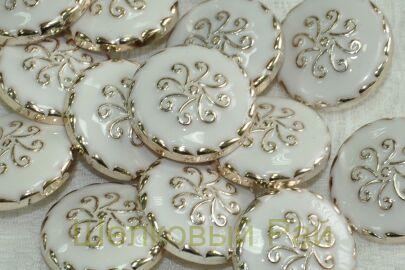 Пуговица пришивная с эмалью (легкая 25 мм.)