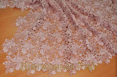 Кружевное макраме Швейцария Цвет пастельно-розовый (г-136)