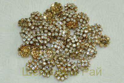 Пуговица пришивная золото (20447/22)