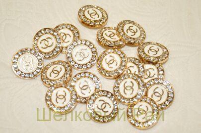 Пуговицы со стразами "Chanel" (к-13)