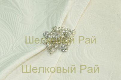 Брошь декоративная со стразами "Букет"