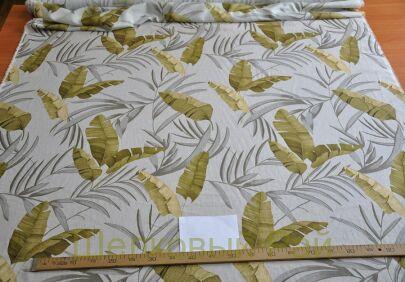 Лен с хлопком листья (д-1344)