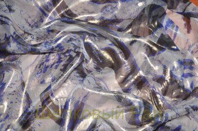 Шифон шелк с золотым напылением (д-845)