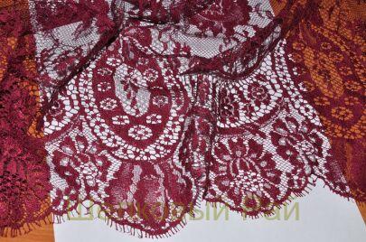 Кружево "Solstiss" цвет бордовый (б-236)