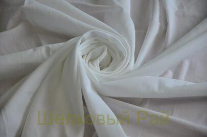 Батист стрейч белый