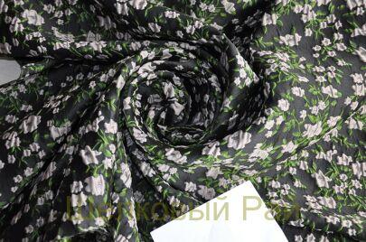 Ткань жаккард с цветами "Blugirl" (д-1470)