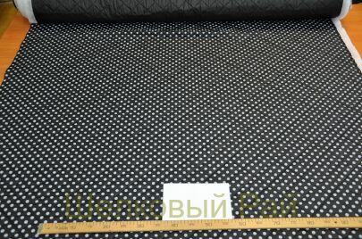 Курточная ткань стеганная в горошек (д-1325)