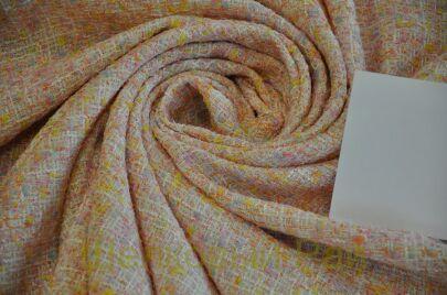 Твид розовый "Chanel" - Франция (д-1364)