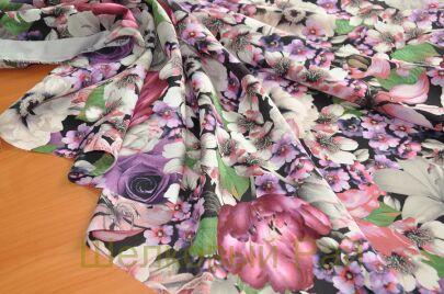 Крепдешин шелковый "Blumarine" (д-109)