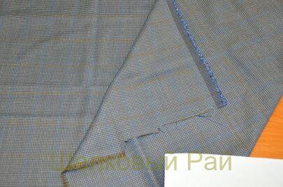 Костюмная ткань серая клетка (д-994)