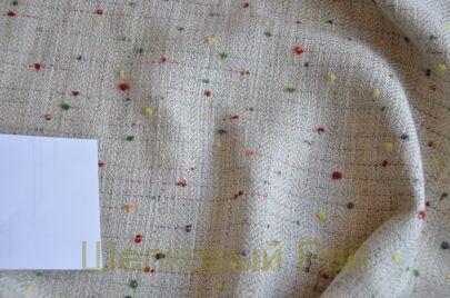 Твид шерстяной плотный с люрексом "Chanel" (д-1469)