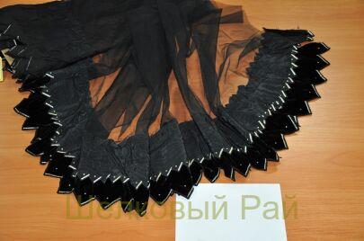 Сетка-бархат со стразами (в-40)