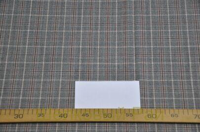 Шерсть костюмная в клетку (д-964)