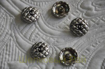 Пуговицы для одежды металлические с логотипом "Chanel" (д-1244)