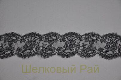 Кружево отделочное черное "Solstiss" (д-1209)