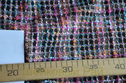 Ткань хлопковая Шанель (Chanel) с люрексом из Франции (д-1467)