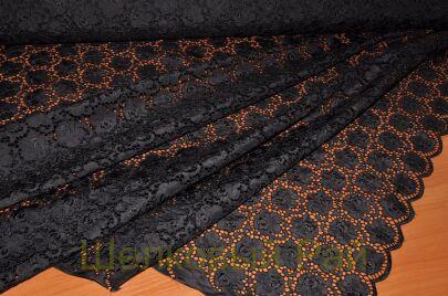 Макраме шелковое с розами "DOLCE&GABBANA" (д-717)