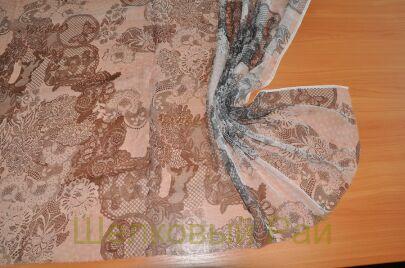 Кружевной шифон шелковый крэш "Van Noten" (ж-26)