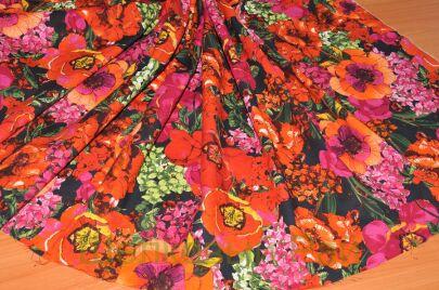 Хлопок для рубашек "Цветочный мир" (д-488)