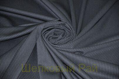 Костюмная шерсть стрейч полоска "Pierre Cardin" (а-174)