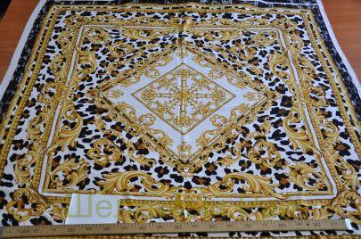 Шелк крепдешин купон "VERSACE" (д-1061)