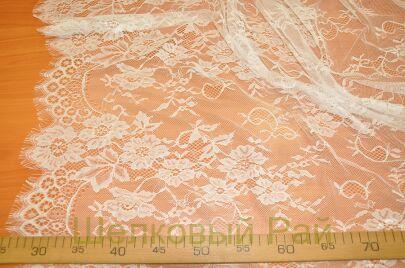 Кружево белое тонкое с фестонами "Solstiss" (к-37)