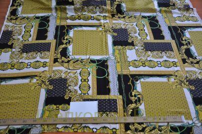 Шелк крепдешин в стиле VERSACE (д-1066)