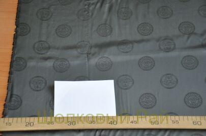 Подкладочная ткань цвет болотный "Versace" (д-977)