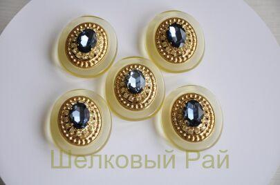 Пуговица декоративная "D&G" (45 мм./40 мм.)