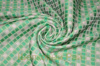 Жаккард костюмный в клетку (д-1333)