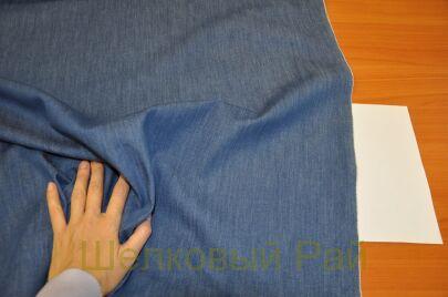 Джинса стрейч вареная темно-синяя (д-1335)