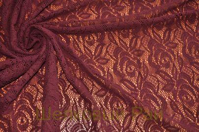 Кружевное полотно "A.MARRAS" Цвет темно-бордовый (г-470)