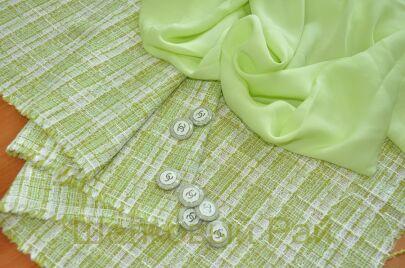 Вискоза "Chanel" Цвет светло-зеленый (г-429)