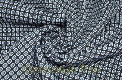 Костюмный жаккард "Prada" голубого цвета (г-405)