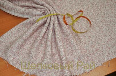 Пальтовая шерсть "CHANEL" Цвет бежево - розовый г-430