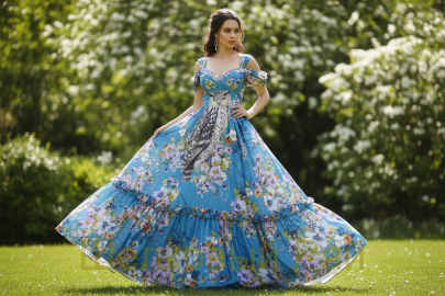 Шелк стрейч совы-ключи "Dolce&Gabbana" (в-159)